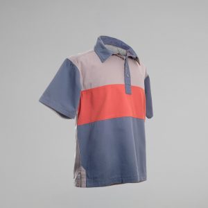 Kortermet skjorte - Silver/Amber/Blue