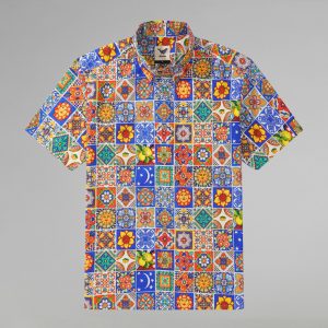 Mediterranean Tile Heaven - Hawaiiskjorte