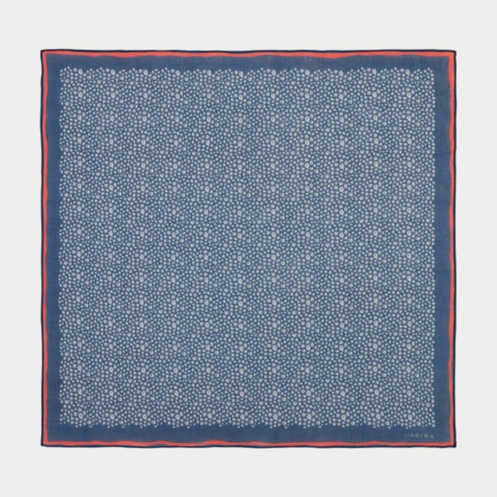AUTUMN LEAF BANDANA - INDIGO - HABIBA
