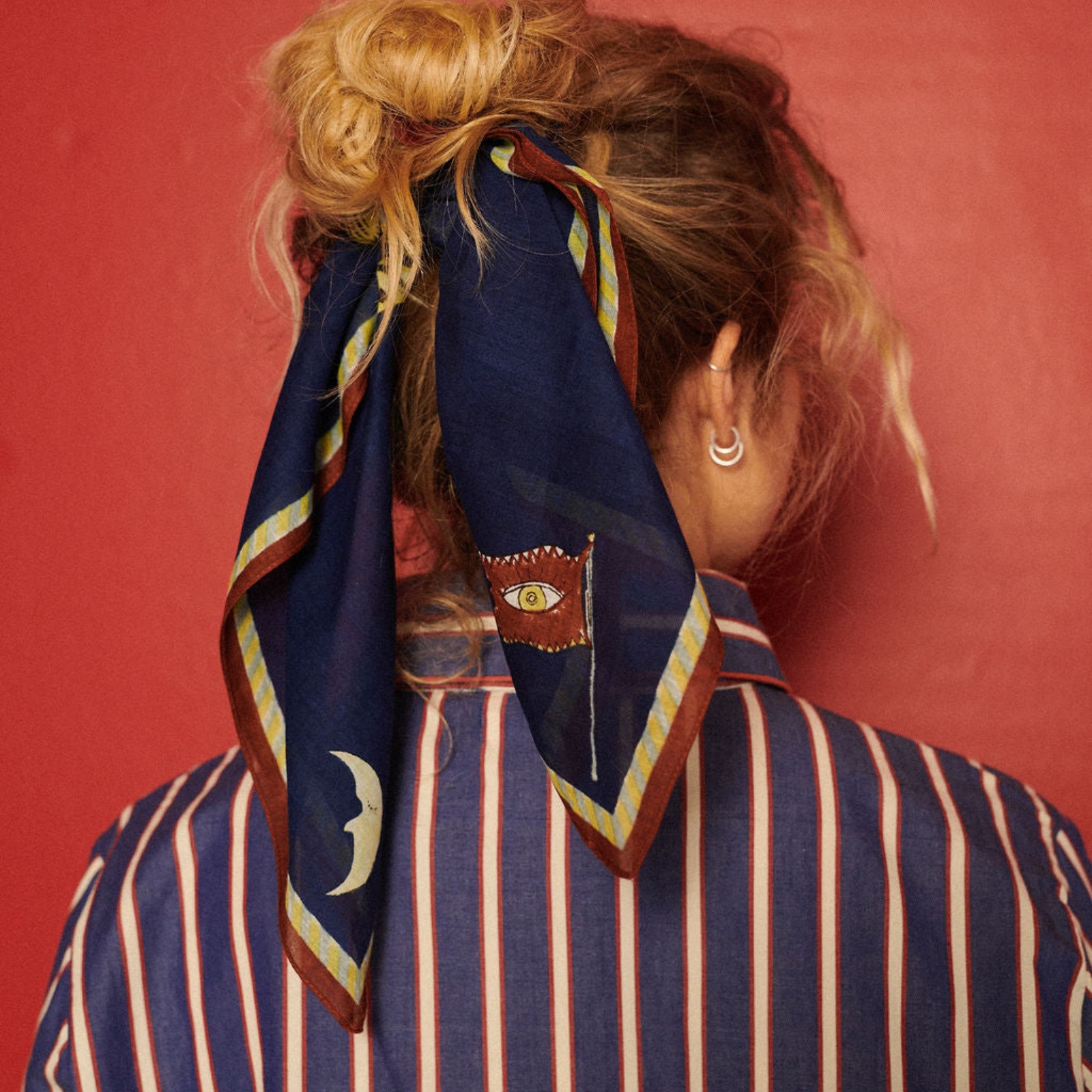 TIGER BANDANA - INDIGO - HABIBA - Bilde 2